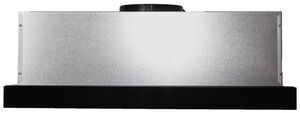 Телескопическая вытяжка Exiteq EX-1076 black glass